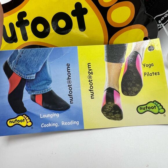 Kids Nufoot Neoprene Slipper Large Age 7-11 Non Slip Mary Jane Ballet Sock - Picture 7 of 8